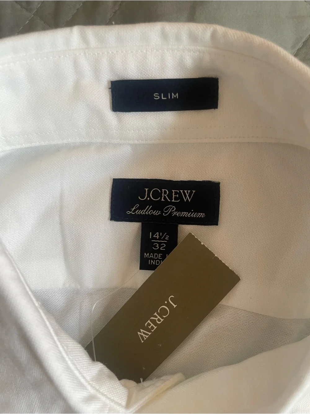J. CREW Ludlow slim-fit Portuguese cotton oxford dress shirt 14.5/32 $188 CG334